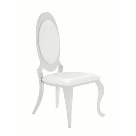 glam dining chairs dining table coaster company antoine hollywood glam dining chair set of two white two glam dining chairs dining table coaster company antoine hollywood glam dining chair set of two white two